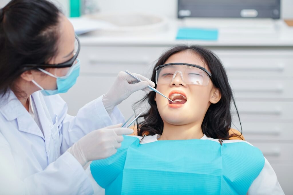 Smile makeover timeline planning at a Houston dental checkup